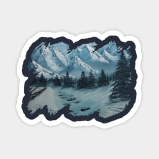 Winter In The Mountains Magnet