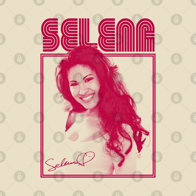 Selena Vintage Retro FanArt by Iip Ratmono