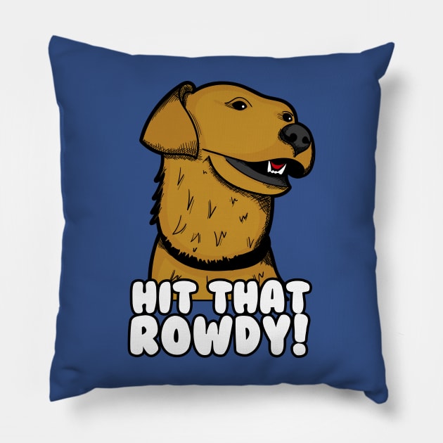 Hit That Rowdy! Pillow by Meta Cortex