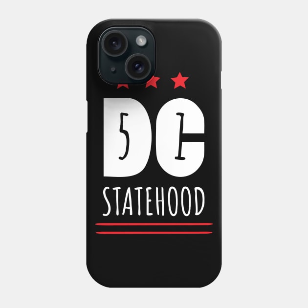 DC Statehood Phone Case by Huhnerdieb Apparel