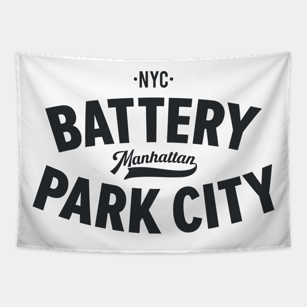 Battery Park City Manhattan: Urban Chic in New York City Tapestry by Boogosh