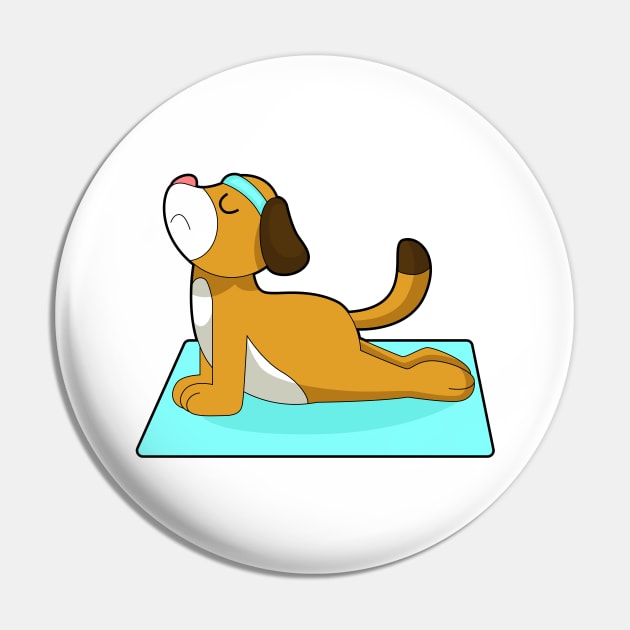 Dog Yoga Fitness Gymnastics Pin by Markus Schnabel