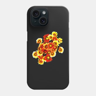 Gazanias in Red and Yellow Transparent Background Phone Case