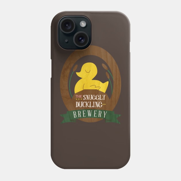 Snuggly Duckling Phone Case by rebeccaariel