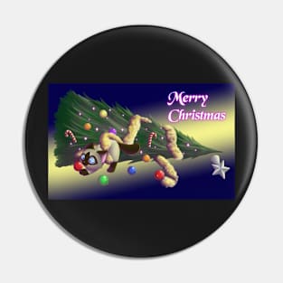 Christmas Kitty ~ Christmas Tree CATastrophe Pin