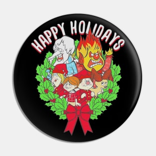 Happy Holidays Miser Brothers <> Graphic Design Pin