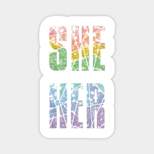 Rainbow she/her pronoun pride Magnet