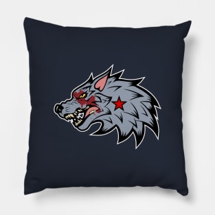 Silver Wolf Pillow