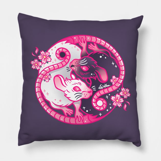 Yin Yang Pillow by valexn-store