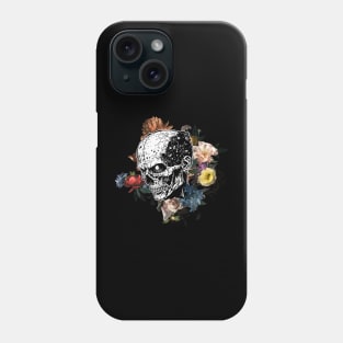 Skull and Flowers Phone Case