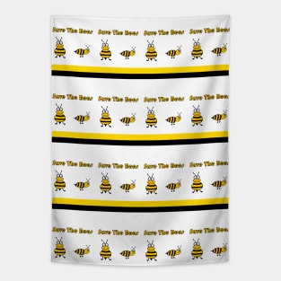 Save The Planet,  Save The Bees Tapestry