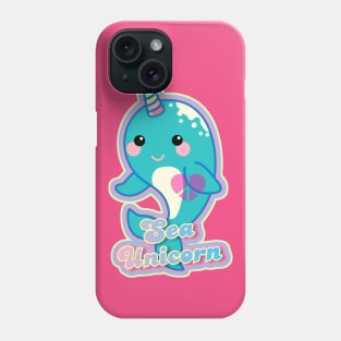 Sea Unicorn Narwhal Kawaii Design Phone Case