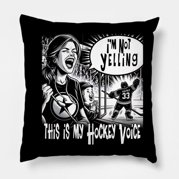 I'm Not Yelling This Is My Sports Mom Voice Pillow by click2print