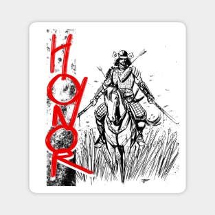 Samurai on horse Magnet