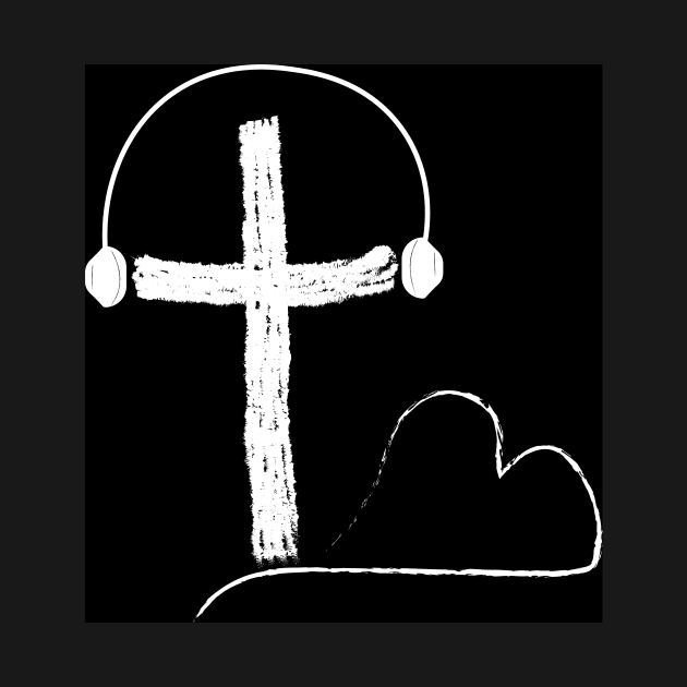 cross on a black by illustrations-boom