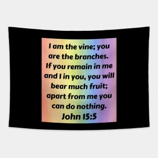 Bible Verse John 15:5 Tapestry