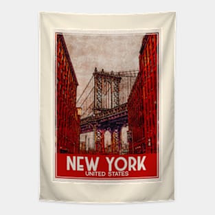 New York City USA Travel Art Tapestry