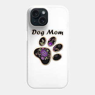 Dog Mom With Paw Phone Case