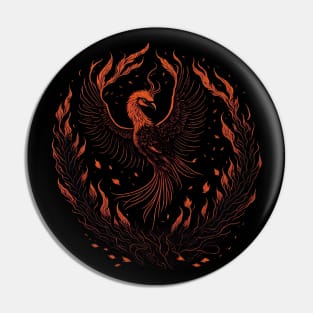 The Flaming Phoenix Pin