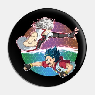 Beyblade Burst Evolution - Shu vs Valt Pin