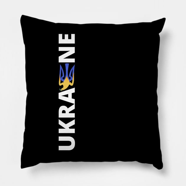 Peace for Ukraine Pillow by Myartstor 
