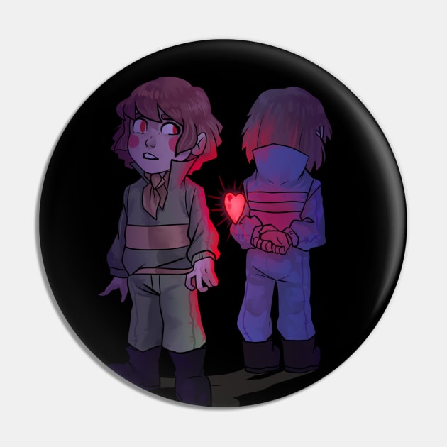 Chara and Frisk Swapfell Pin by WiliamGlowing