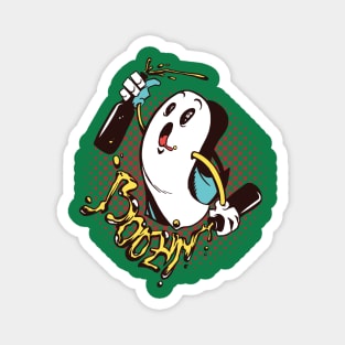 Boozin' Halloween T-shirt Magnet