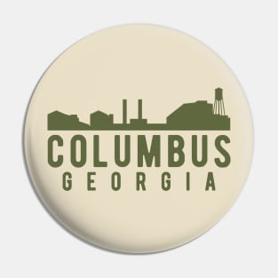 Columbus Georgia Skyline Logo Pin