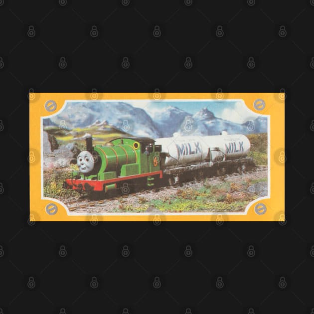 Thomas the Tank Engine Vintage Stamp - Percy by sleepyhenry