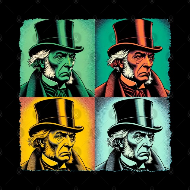 Scrooge Spectrum: Pop Art's Victorian Visionary - Ebenezer Scrooge by PawPopArt