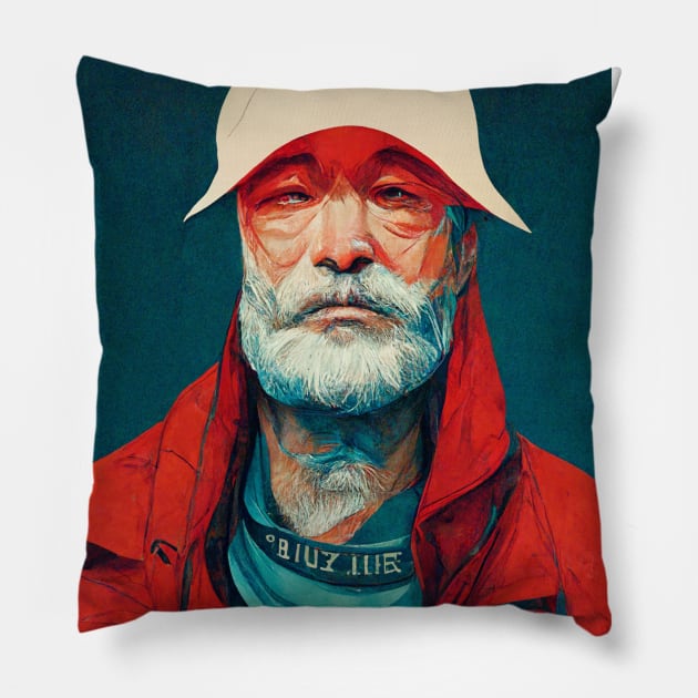 Future Human - 017 - Fisherman Pillow by Sticky Fingers