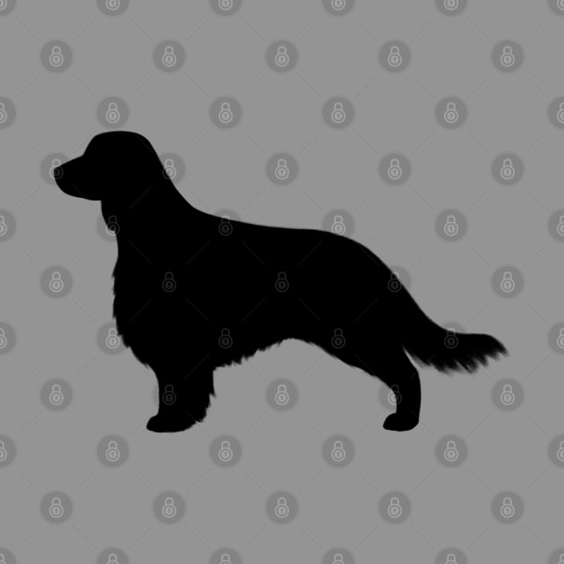 Welsh Springer Spaniel Dog Silhouette with Long Tail by Coffee Squirrel