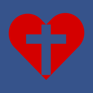 Cross in a Heart T-Shirt