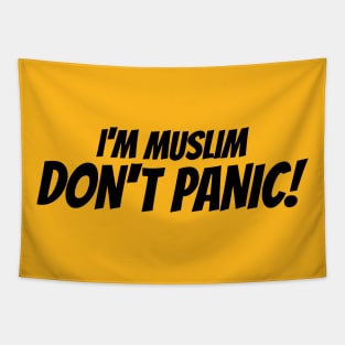 I'M Muslim Don't Panic 3 Tapestry