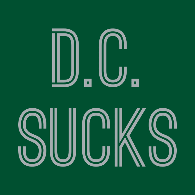 D.C. Sucks (Silver Text) by caknuck