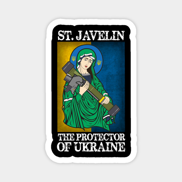 Saint Javelin Protector of Ukraine Support Ukraine Flag Saint Javelin Protector Of Ukraine