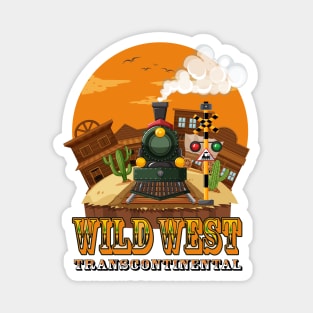 Wild West Railroad Magnet