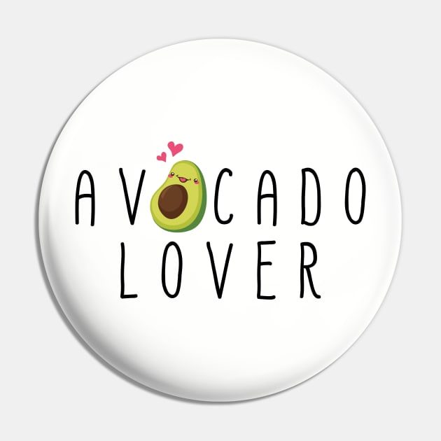 Avocado Lover Powered By Plants Vegan Diet Gift Pin by adelinachiriac
