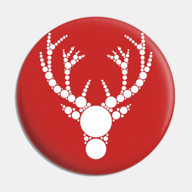 Christmas  Deer Pin by DeraTobi