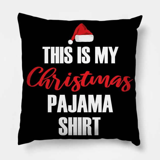 This Is My Christmas Pajama Funny Christmas Pillow by Abir's Store