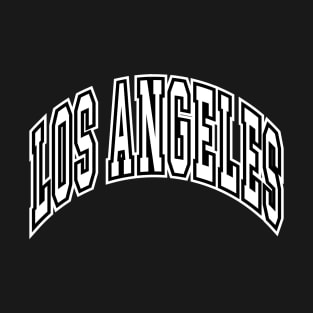 Los Angeles - Block Arch - Black/White T-Shirt
