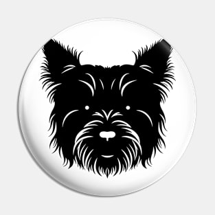 Yorkshire Terrier Silhouette Pin