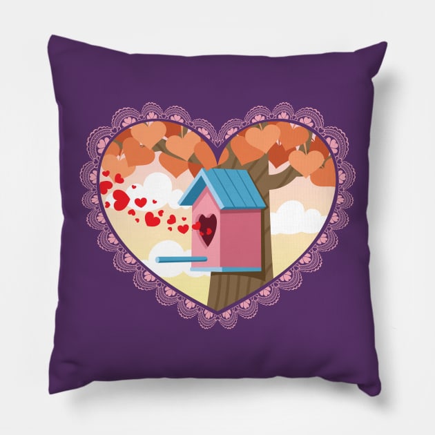 Love Nest Pillow by Malchev