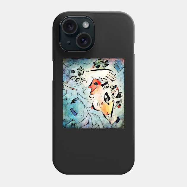 Miro meets Chagall (Le ciel bleu) Phone Case by Zamart20