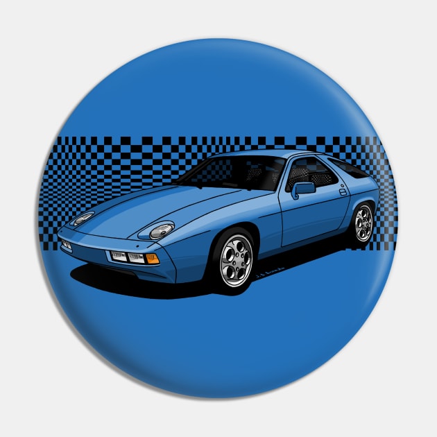 The cool german GT Sports Car Pin by jaagdesign