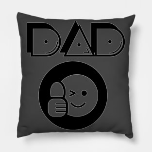 Dad Father Thumbs Up Icon Round Pillow