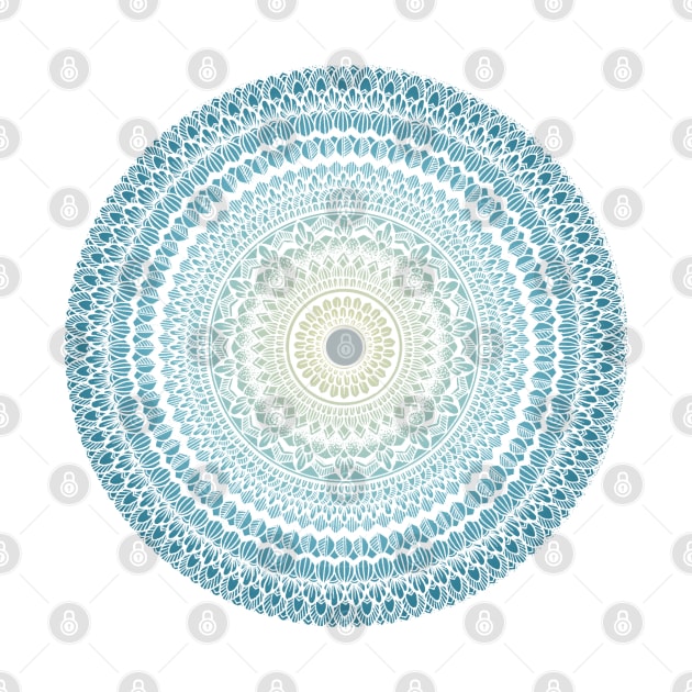 Blue gradient mandala art by SamridhiVerma18