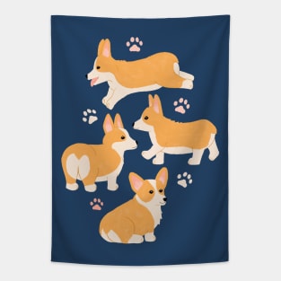 Cute Corgis Tapestry