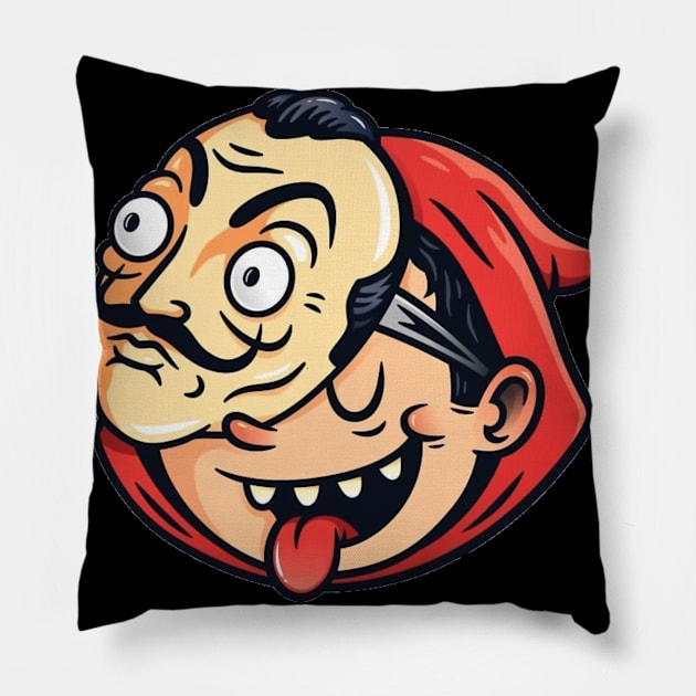 dali mask Pillow by Bravetee