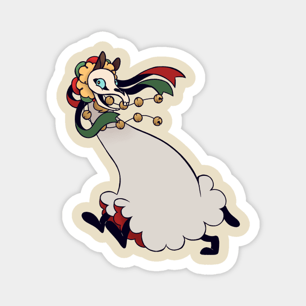 Mari Lwyd Magnet by Colourfulplague